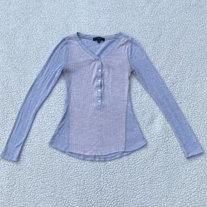 Anthropologie Sanctuary Long Sleeve Henley Shirt